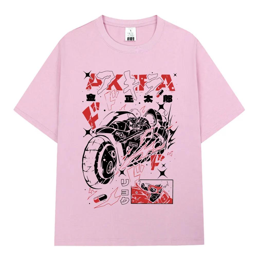 Anime Akira T-Shirts 90er Japanisch Unisexga Film Shotaro Kaneda T-Shirt Unisexs Damenbekleidung Mode Baumwolle Freizeit-T-Shirts