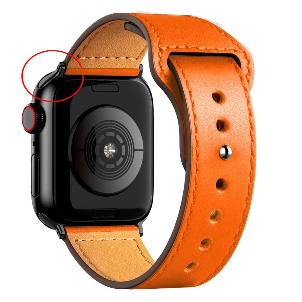 Leather Strap For Apple Watch Band 44mm 45mm 49mm 41mm 40mm 42mm 38mm Wristband Correa Bracelet iWatch Series 8 9 3 4 5 6 SE 7