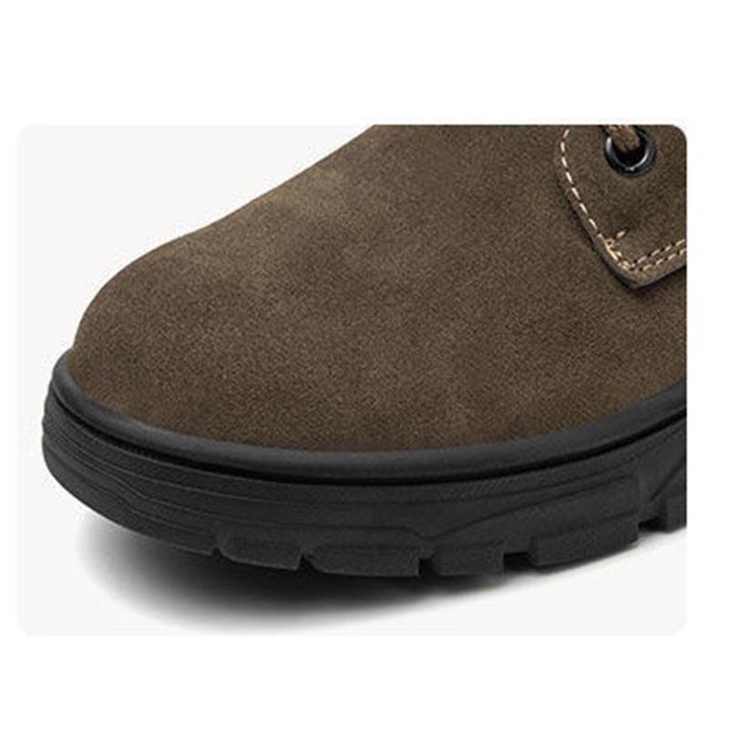 Oulylan New Safety Shoes Lightweight Breathable Anti Smashing Anti Piercing Steel Toe Wear-Resistant Welding Work Shoes