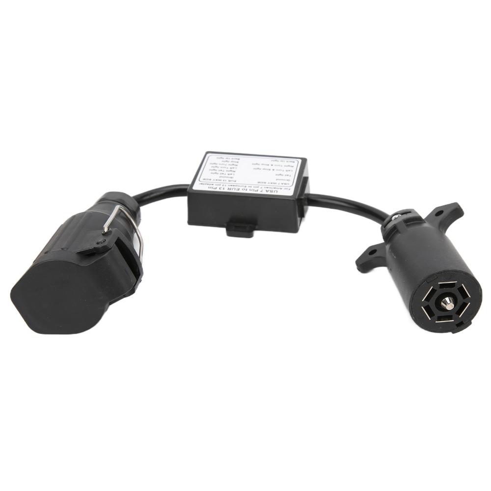 7 Pin to 13 Pin Trailer Wiring Adapter Brake Signal Splitter for Truck, Car Plug Connector Swap