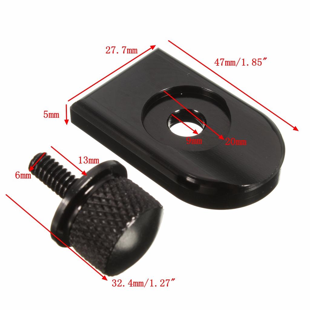 Motorrad Sitzbolzen Lasche Schraube Halterung Knopf Abdeckung für Dyna Road King Softail