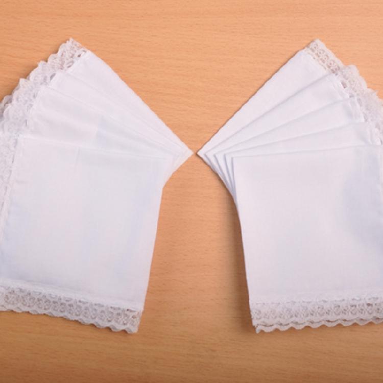 Versatile White Lace Handkerchief for Various Occasion Celebration Party