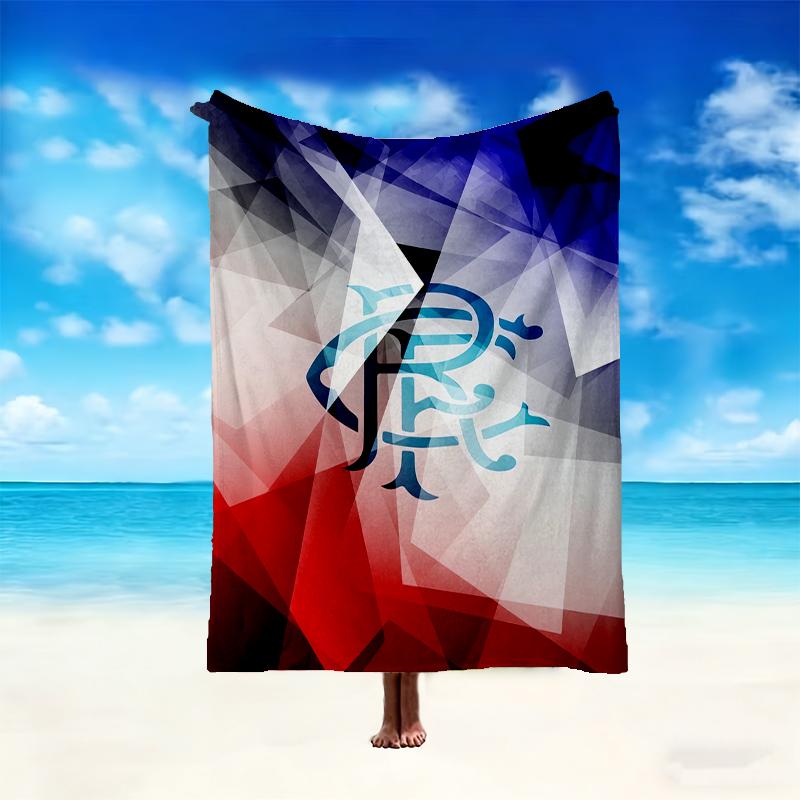 [Rangers FC Blanket] Soft Throw Blanket for Bed Sofa, Holiday Gift Blanket for Women Men Family Friend