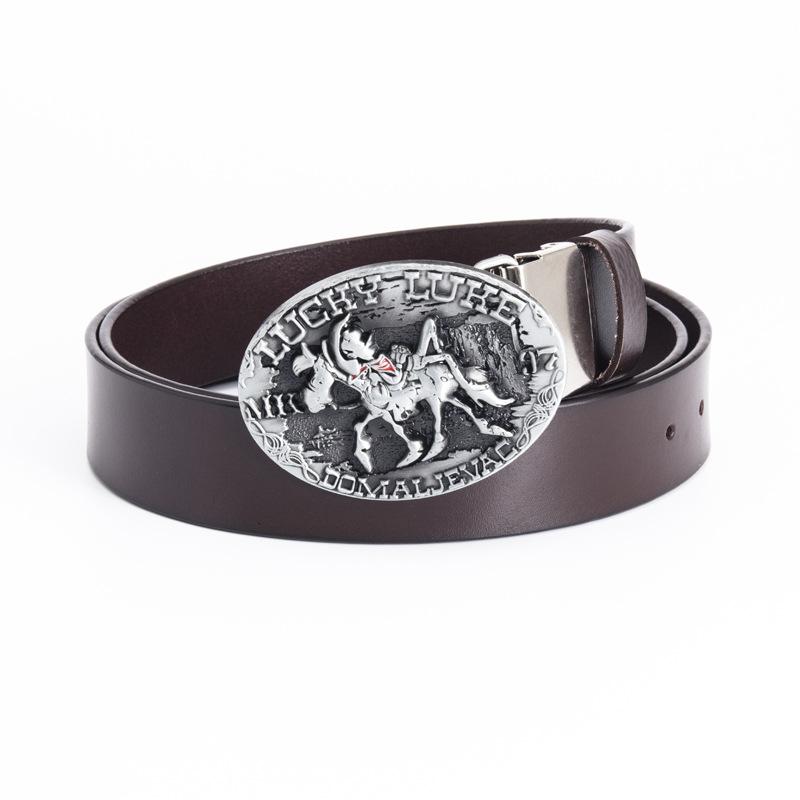 

Новый ремень из коровьей кожи ретро панк рыцарский ремень модный тренд ремень скорость 130cm