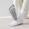 Women's Anti-Slip Yoga Toe Socks, Mid-Calf To Over-the-Knee Pilates and Fitness Socks