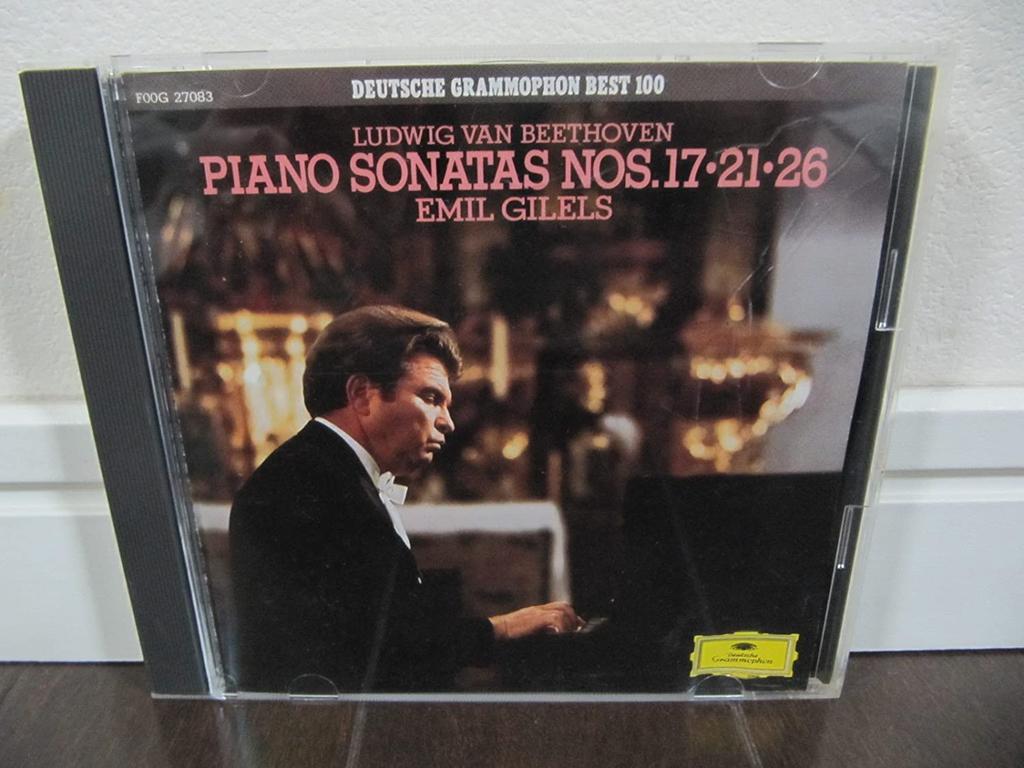 CD GILELS (EMIL) - Tempest * Piano Sonata No. 17 In D  F00G27083 Deutsche Grammo 1989 Japan Obi Classical Used