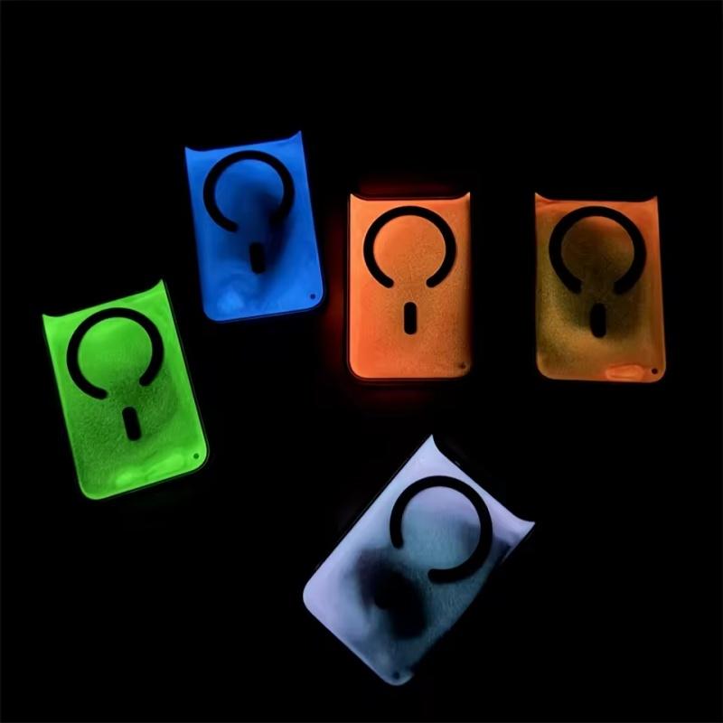 Night Light Luminous Liquid Quicksand Flowing Magnetic Case For Magsafe For iPhone 17 16 15 14 13 Pro Max Wireless Charge Cover