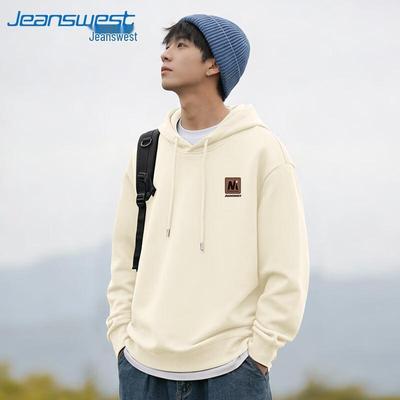 Jeanswest Men's Loose Fit Heavyweight Hooded Sweatshirt