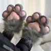 Katzenpfoten Handschuhe Plüsch Tierpfoten Handhandschuhe Cosplay Party Kostüm Handwärmer