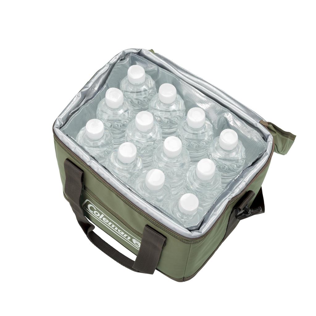 Coleman Ultimate Ice Cooler II 15L Cooler Box Keeps contents cool for approximately 32 hours Olive Ideal for outdoor club Features easy antibacterial