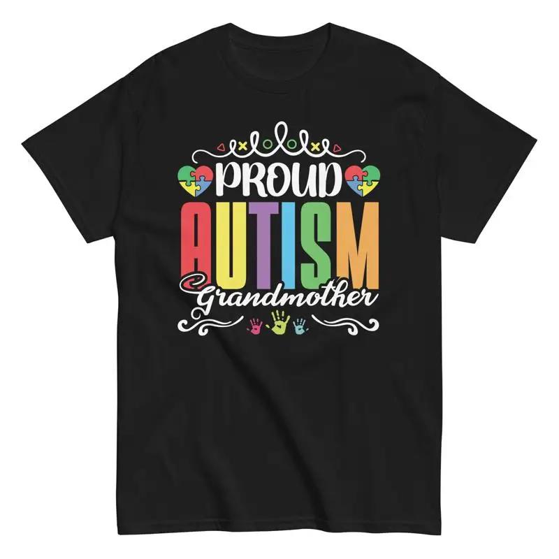 Mother s Day T Shirt Autism Awareness Proud Grandmother Supportive gift S разноцветный