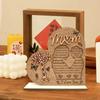 Mom Signs For Mothers Day Mothers Day Ornament Heart Shape Handcrafted Solid Wood Decoration For Farmhouse Kitchen Decor Desk