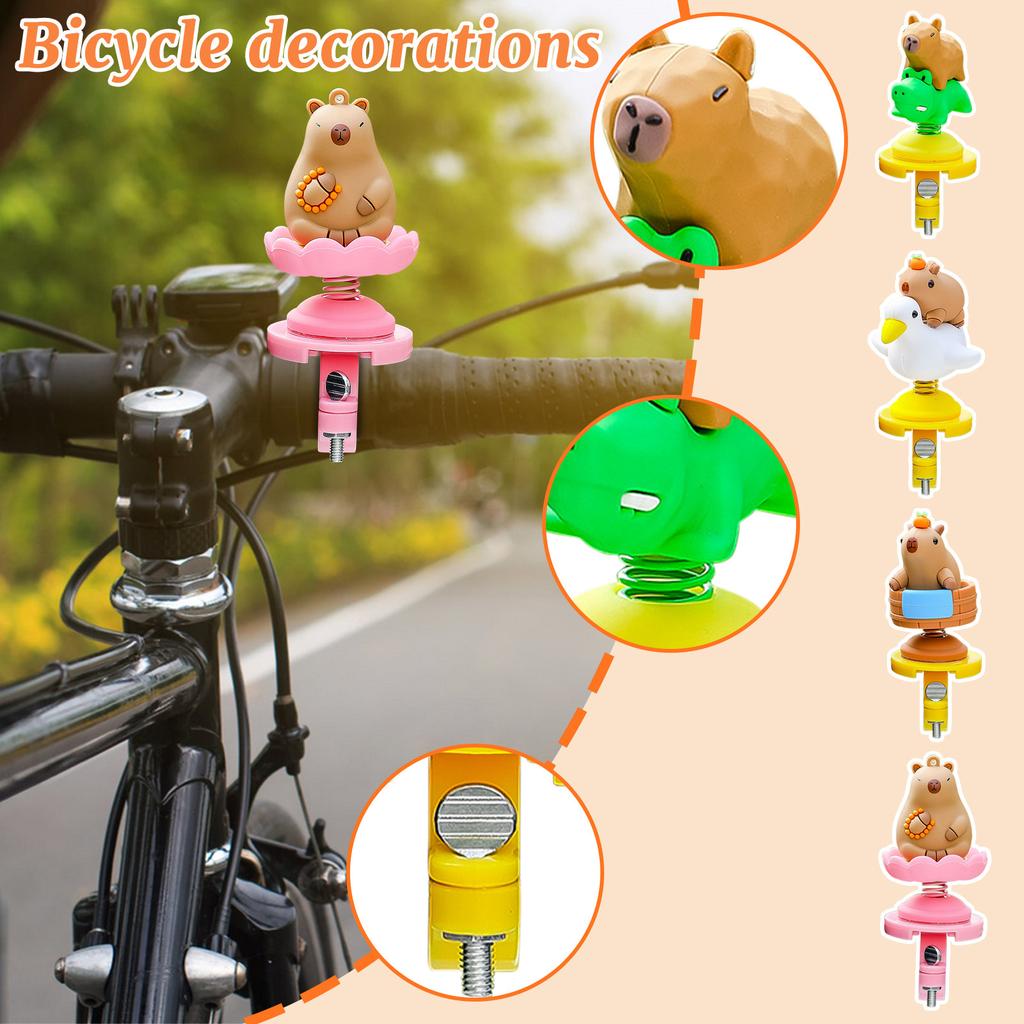 Capibara Rocking Bicycle/ Decorations Electric Bicycle/ Ornaments Cycling Accessories Rearview Mirror Ornaments