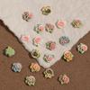 10 Pcs 3D Carved Rose Resin Colorful Rose Nail Charms Flower Accessories Material Nail Art Decorations Diy Manicure Salon Supply