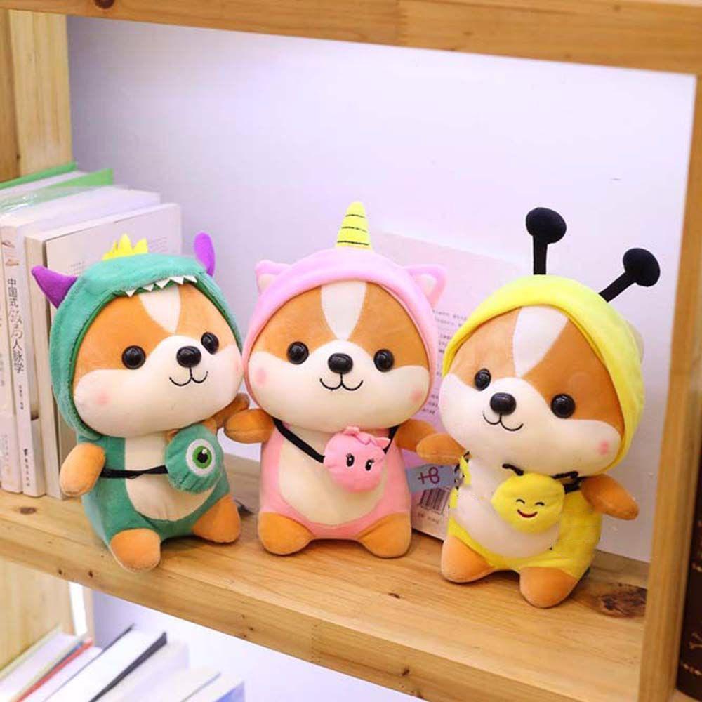 Children's Doll Bee Animal Corgi Chai Pillow Shiba Inu Plush Toy Dinosaur Plush Toy Squirrel Doll