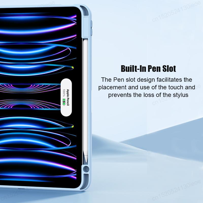 For IPad Air 4th 5th 10.9 Pro 11 12.9 13 Inch Magnetic Case, for IPad 11th 10th 10.2 9th 8th 7th Generation Detachable Back Case