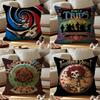 G-Grateful D-Dead Anmie Band Cushion Cover Anti-dustmite Pillowcase Invisible Zipper Silky Short Plush Sofa Cushion Cover