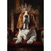 Dog Royal Portrait Alaskan Malamute Basset Hound Bulldog Poster Print Wall Art Pictures Canvas Painting Room Home Decor Gift