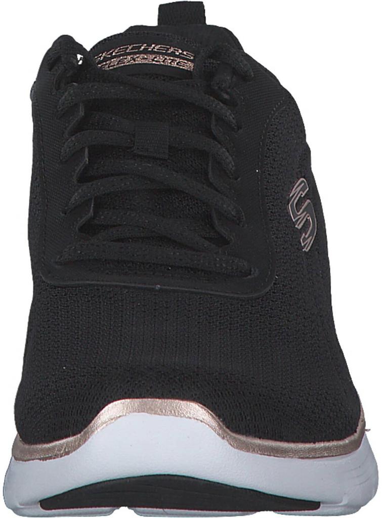 Кроссовки Skechers Flex Appeal черные Mesh Rose Gold Trim