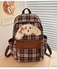 Plush Puppy Patterned Backpack Student Schoolbag Outdoor Leisure Bag Travel
