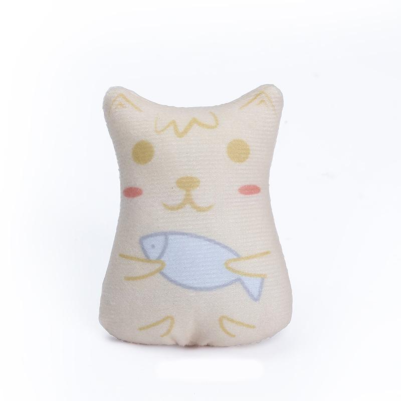 

Интерактивная плюшевая игрушка для котят и кошек - Мягкие жевательные игрушки для домашних животных в форме животных - Обеспечивают часы веселья и стимуляции Beige Cat