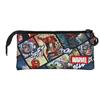 Triple Pencil Case - Spiderman Panels - Multicolor - One Size