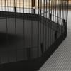 Puppy Playpen, 76 cm High/approx. 2.5 m², 8 Panels, Floor Tarpaulin, Combi Roof Cover