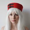 Unisex Y2K Black Leather Buckle Sailor Hat Chain Versatile Vintage Beret Gift Pu Cosplay Sailor Hat Seaside Pos
