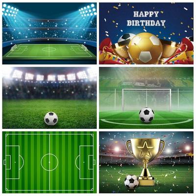 Yeşil Çim Futbol Sahası Arka Plan Kumaşı; Okul Bahçesi Oyun Dekorasyon Arka Plan Kumaşı; Spor Etkinliği Arka Plan Duvarı