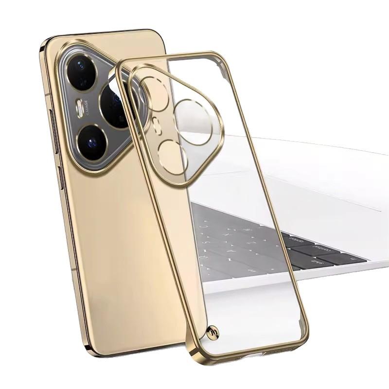 Applicable to Huawei pura80pro mobile phone case new borderless ultra-thin Pura80 anti-drop protection transparent hard case U