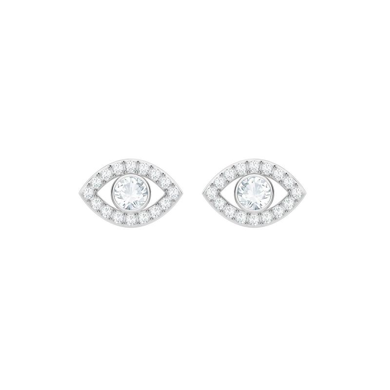 Swarovski Lucky Devil s Eye Stud Earrings Silver Women s 5377741