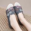 Women Cute Light Weight Anti Skid Red Retro Chinese Traditional Anti Skid Flat Shoes Lady Casual Comfort Shoes Ab506