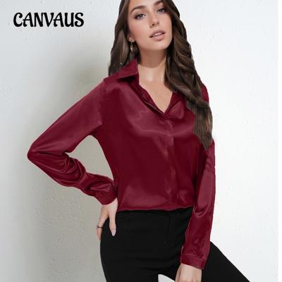 Damen Frühling Temperament Pendler Neue Lose Langarm Top