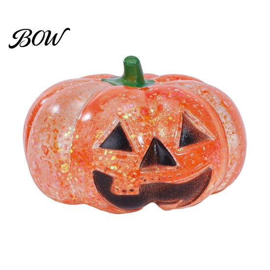 Pocket Stress Reliever 1/2/3Pcs Halloween Pumpkin Head Ball, Anxiety Relief Spooky Squeeze Ball Toy, Stretchy Glitter Orange Sensory Toy 1pc