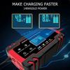 12V/24V 8A Intelligent Battery Charger, Battery Charger Maintainer and Automatic Repair Portable Function with LCD Display, for Car Motorcycle Truck, 