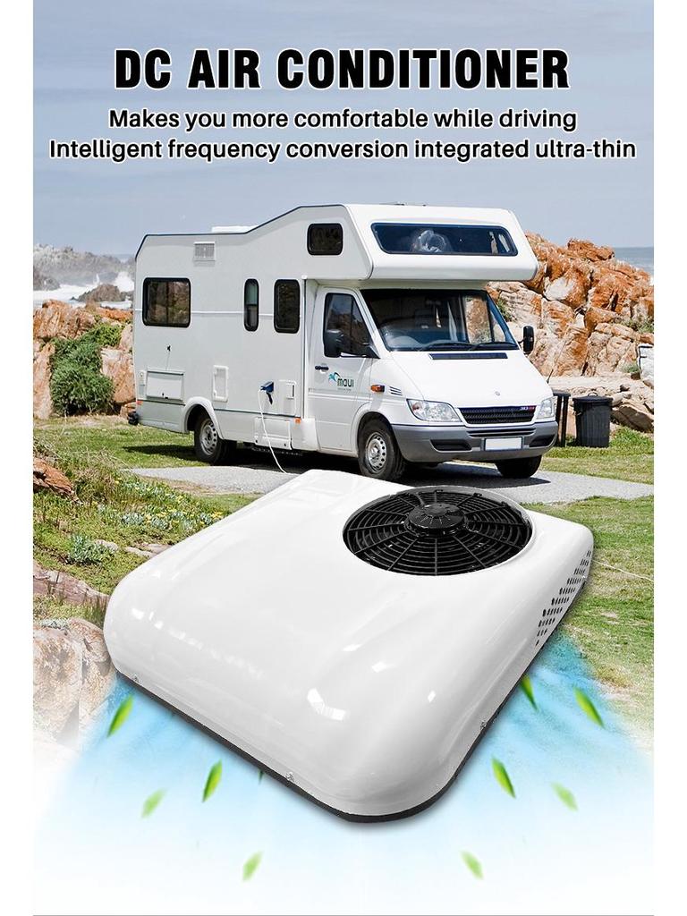 12V/24V Electric Scroll Car Air Conditioner for RVs, Trucks, and Food Trucks