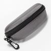 1pc Portable Sunglasses Case Protector Hard EVA Zippered Eyeglasses Case with Carabiner Unisex Eyewear Accessories