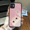 A Cute Comic Cat Matte Transparent Phone Cover For IPhone Case 16 15 14 13 12 11 Pro Max X XS Max Plus