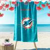 Miami Dolphins Print Beach Towel, Large Soft Quick Dry Towel for Beach Camping Swimming