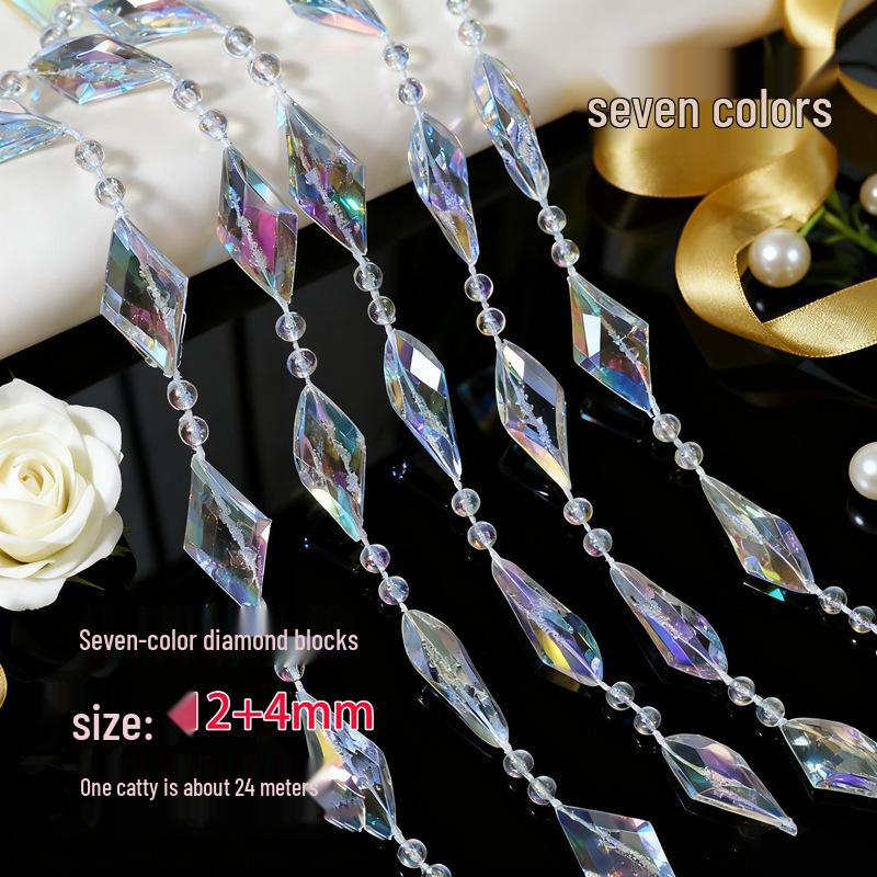 10mm UFO Acrylperlen für Hochzeitsgirlande, Gangläufer oder Kronleuchterdeko