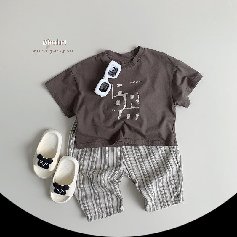 Korean-Style Children's Short-Sleeve T-Shirt (2025): Summer Fashion for Boys, Girls, and Babies