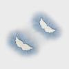 Fur Hair Pin (skyblue)
