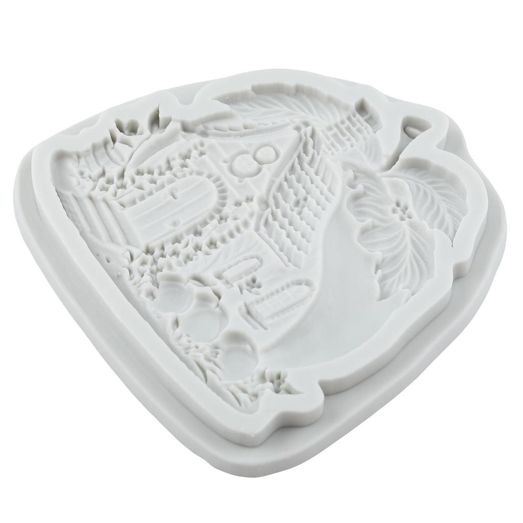 Jahodový domeček Silikonová forma Broskvový domeček Fondánové formy Nástroje na zdobení dortů Topper na cupcake Cukroví Pryskyřičná hlína Čokoládová gumpaste forma