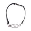 Trending Women's Leather Choker Necklace with Letter Stitching - Light Luxury & Cool Style Clavicle Chain Hot Girl Accessory.