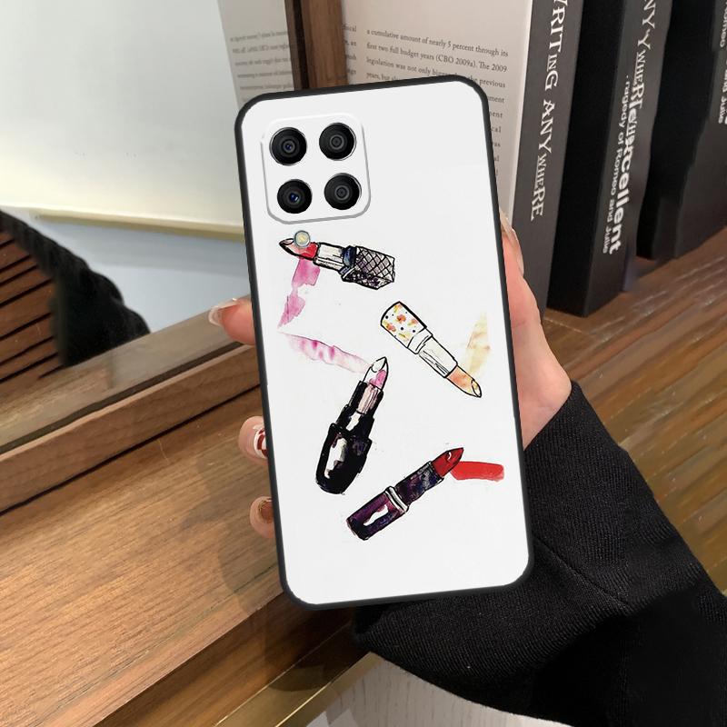 Lipstick Love Fashion Case For Samsung Galaxy M56 M06 M16 M36 M52 M32 M12 M54 M34 M14 M35 M55 M15 M11 M31 M13 M53