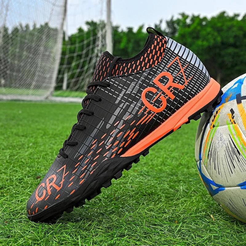 

Men Soccer Footwear Soccer Shoes for Society Original Professional Outdoor Training Top Quality Sneaker Long Football Boots for Spikes 35