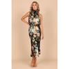 Women's Summer Elegant Fashion Long Dress Sexy Sleeveless Printed Hanging Neck Casual Dresses