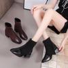 Fashiona Ankle Boots Versatile Temperament Women Shoe Thick Heels Simple Women Boot Daily Comfort Short Boot Trendy High Heels