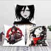 Mikasa Ackerman Anime Attack On Titan Pillow Case Square Pillow Bedroom Sofa LeisureComfortCar Living Room Home Decoration 40X40