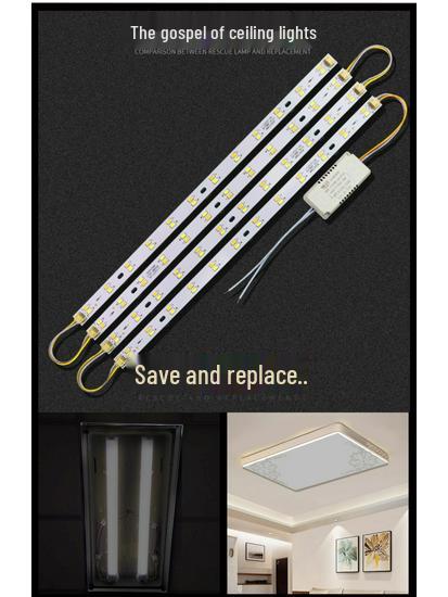 Dimmable LED Ceiling Light Panel: Dual/Triple Color Light Board & Bar